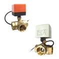 thumbnail image 3 of Injueey Válvula de bola eléctrica de 3 hilos y 2 controles Válvula de bola eléctrica motorizada de latón Jardín y Patio No.14, 3 of 6