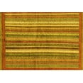 thumbnail image 1 of Ahgly Company Indoor Rectangle Abstract Yellow Modern Area Rugs, 3' x 5', 1 of 4