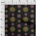 thumbnail image 1 of oneOone Viscose Jersey Fabric Spiral & Floral Block Printed Craft Fabric BTY 60 Inch Wide, 1 of 4