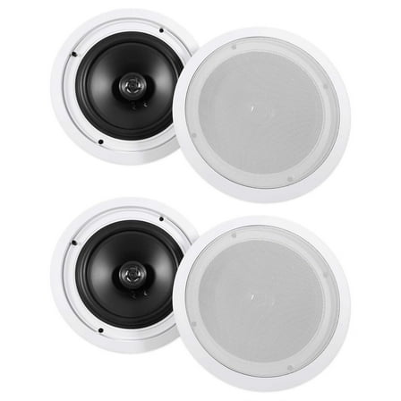 (4) Rockville HC85 8" Inch 700 Watt In-Ceiling Home Theater Speakers 8 Ohm