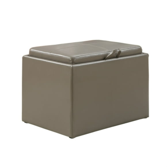 Ergode Designs4Comfort Accent Storage Ottoman con bandeja reversible Ergode R8-121-VV