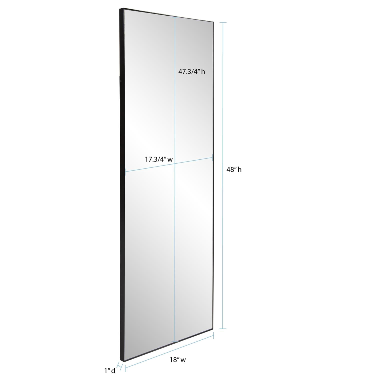 Tyler Dillon Stainless Steel Framed Wall Mirror, Van Buren Collection