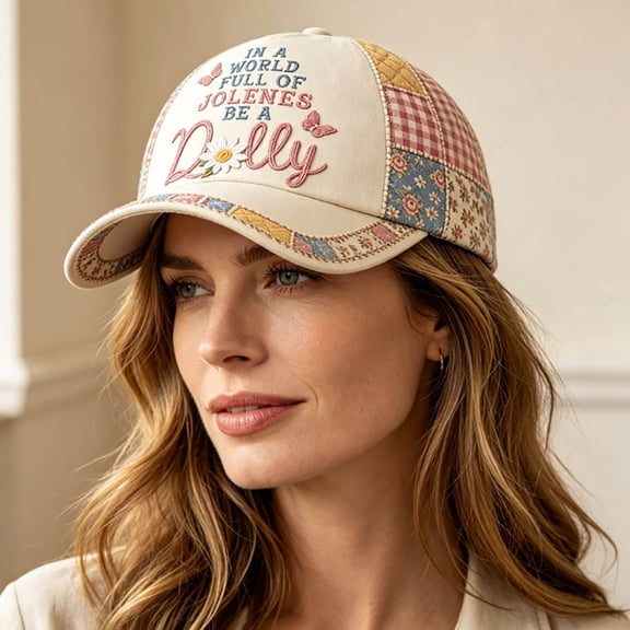 JCCXIN Vintage Dolly Baseball Cap,Parton Memorial Hat,Letter Embroider Country Music Fans Casual Daily Wear