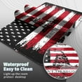 thumbnail image 5 of Big Gaming Mouse Pad, Extended 35.4" X 15.75" in Desk Pad for Keyboard and Mouse, Computer Keyboard Mouse Mat 3mm Thick XXL Rubber Mousepad for Laptop Gamer, Snake American Flag, 5 of 6