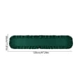 thumbnail image 3 of Doghiosgha Satin Ruffle Table Runner Wedding Bridal Shower Birthday Dinner Table Decor, 11.8x47.2 Inch, Green, 3 of 6
