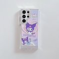 thumbnail image 1 of Funda de teléfono con dibujos animados Sanrio Kuromi Melody Kitty Cat para Samsung Galaxy S23 S22 Plus S23 Ultra Funny Couple Anti-drop Hard PC Cover Fivean LED, 1 of 2