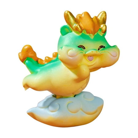 

BNisBM Cute Little Dragon Jewelry Accessories National Doll Figures Zodiac Dragon Year Car Desktop Knacks Breakthrough