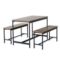 thumbnail image 1 of Juego de Comedor 3 Piezas: Mesa y Bancas, Diseño Moderno, 1 of 9