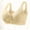 Beige, variant on Women Plus Size Wireless Front Snap Bra Full Coverage Daily Wear Pink,Size 38
