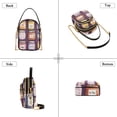 thumbnail image 3 of FORMRS Crossbody Bag for Women Quilted Travel Shoulder Cell Phone Purse with Chain Strap Handbag, Purple Jam, 3 of 7