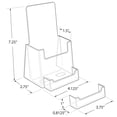 thumbnail image 3 of Trifold Brochure Holder w/ Business Card Pocket. Inside Dimension: 4.125"W, 3 of 5
