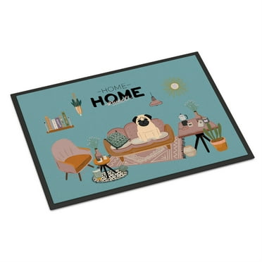 Fawn Pug Sweet Home Indoor or Outdoor Mat 24x36 CK7853JMAT