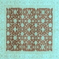 thumbnail image 1 of Ahgly Company Indoor Square Oriental Light Blue Modern Area Rugs, 6' Square, 1 of 4