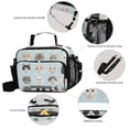 thumbnail image 3 of FORMRS Student Lunch Bag Insulated Reusable Cooler Box with Zipper Pockets, Cute Cat Faces, 3 of 9