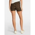 thumbnail image 3 of No Boundaries Faux Sueded Jersey Shorty Shorts, 3'' Inseam, Women's XXS-XXL, 3 of 5