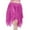 Hot Pink, variant on Women's Sequin Belly Skirt Glitter Handkerchief Hem High Waisted Stretch Skirt Blue Free Size