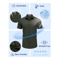 thumbnail image 4 of COOFANDY Button Down Shirt for Men Short Sleeve Casual Shirts Wrinkle-Resistant Stretch Modern Dress Shirt, 4 of 6