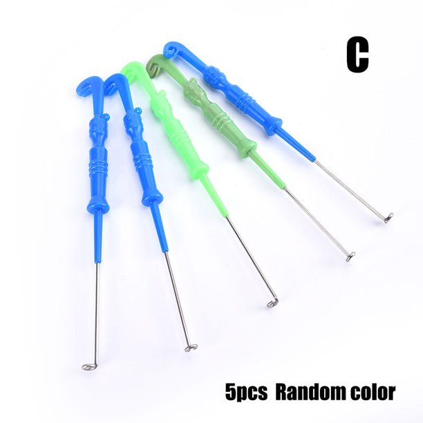 1/3/5pcs Fishing Universal Fly Nail Knot Tying Tools Extractor Hook Remover Quick Knot Tying Loop Knot Tyer Tool Carabiner Clip He Qiyong unisex