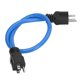 thumbnail image 5 of Cable de extensión de alimentación 12AWG PVC protección de goma Conductor de latón 5 15P a 5 15P Cable de extensión enchufe estadounidense AC125V 15A, 5 of 8