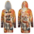 thumbnail image 3 of Happy Thanksgiving Maine Coon Give Thanks Fall Beanie Scarf Welcome All Over Print 3D Hooded Duffle Toggle Coat Cat Lover Kitten Owner Gifts - 00020, 3 of 6