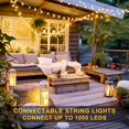 thumbnail image 2 of SUMMIT 100ft Globe String Lights Indoor Outdoor Waterproof, 200 LED Christmas fairy Lights Plug in with Remote, Connectable Hanging Lights for Bedroom Camping Patio Wedding Garden Decor, Warm White, 2 of 13