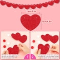 thumbnail image 5 of YujiCraft Valentine's Day Party Love Garland, 10 ft Peach Heart Banner for Wedding, Anniversary, Celebration, Home Decoration,, 5 of 7