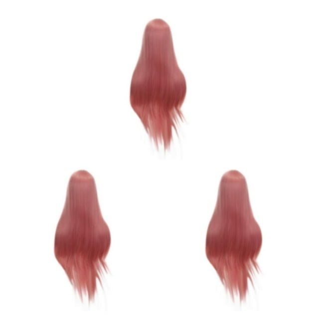Transemion Synthetic Wigs For Natural Looking Hair Resistant Synthetic Wig Breathable Inner Mesh Easy To Wear 9582-97C 3Set
