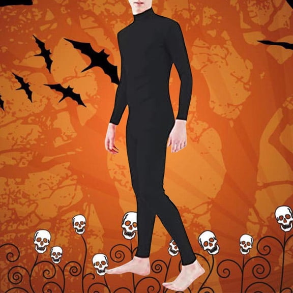 FASHOFT Adult Invisible Man Halloween Costumes Full Body Jumpsuit Stealth Cosplay Outfit Stage Performance Party Fancy Dress Up Halloween Costume L