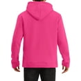 thumbnail image 3 of INSPIRE CHIC Men's Plush Lined Pullover Hoodie Sweatshirts with Pocket S Rose Red, 3 of 5