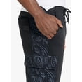 thumbnail image 4 of Dogg Supply by Snoop Dogg All-Gender Men's and Women's Paisley Fleece Cargo Joggers, Sizes XS - 3XL, 4 of 7