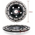 thumbnail image 2 of Black diamond grinding wheel double row grinding wheel 125mm, 2 of 5