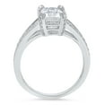 thumbnail image 6 of 2.45 ct Emerald Cut Real Genuine Natural Diamond SI1-SI2 J-K 18K White Gold Promise Wedding Statement Engagement Designer Ring size 8.5, 6 of 7