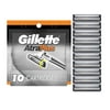Gillette Atra Plus Mens Razor Blade Refill Cartridges, 10 Ct