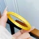 thumbnail image 2 of Pulsera chapada en oro para mujer con textura de 22 g, 2 of 2