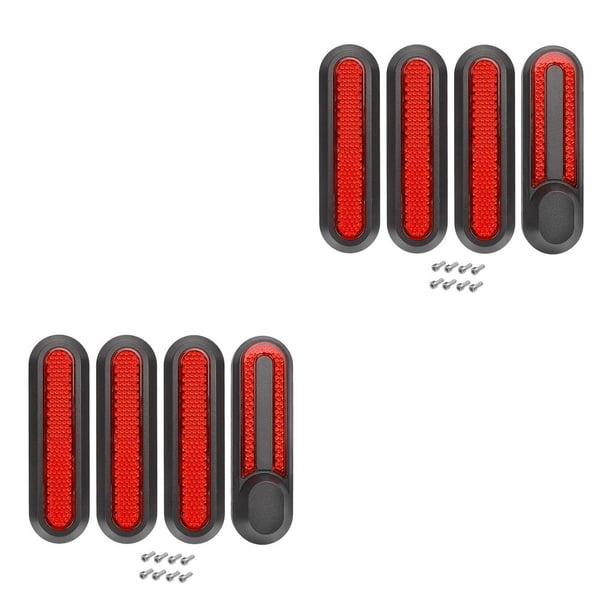 Eigraketly Cubierta de cubo de rueda de patinete eléctrico, tapa decorativa, pegatinas reflectantes, reemplazo para M365 Pro Pro2 1S Type1 NO1