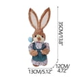 thumbnail image 3 of Fiudx Figura de Conejo de Pascua Tejida En Paja, Conejo Decorativo Artesanal, Diseño Intrincado de Pascua, Decoración Versátil para Mesas o Estantes, Idea de Regalo Navideño, Decoración Festiva para, 3 of 5
