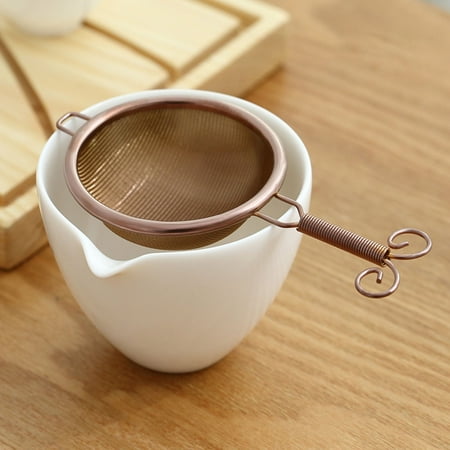 

Hadanceo Tea Strainer Minimalist Outflow Smoothly Tea Infuser Anti-rust Useful for Kitchen