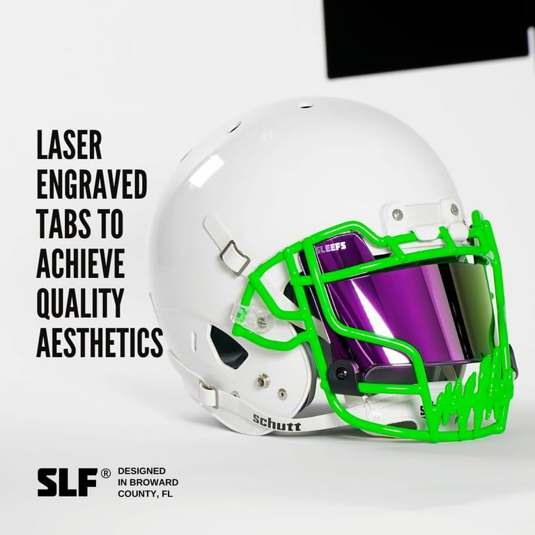 Etched Visors Green Gridiron Visors SLEEFS Football Visor Tinted