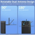 thumbnail image 4 of USB WiFi Adapter for Desktop PC - AX900 Wi-Fi 6 Dual Band 5G 2.4G Wireless Adapter with 7DBi Antenna for Win11/10 WiFi Dongle for Win 11 10 7 Laptop Computer, Plug n Play w/Auto Driver, 4 of 9