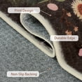 thumbnail image 4 of DEORAB 8x10 Large Vintage Floral Area Rugs – Machine Washable Rugs for Living Room, Non Slip Rubber Backing,Floral Rug for Bedroom Entryway Dining Home Office，Brown, 4 of 9