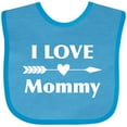 thumbnail image 3 of Inktastic I Love Mommy Boys or Girls Baby Bib, 3 of 4