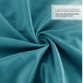 thumbnail image 6 of Nestl Velvet Throw Pillow Covers Solid Square Soft Decorative Pillow Cover for Sofa, 16" x 16", Teal, Pack of 4, 6 of 8