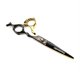 thumbnail image 5 of Juego de tijeras profesionales para cortar el cabello de 6 pulgadas con tijeras de entresacar para peluquería y barbería, acero 440C., 5 of 5