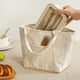 thumbnail image 5 of Bolsa térmica reutilizable para bolsa térmica aislante, fiambrera térmica de lona con forro de aluminio, portaalimentos portátil impermeable y fácil de limpiar para viajes de picnic en la oficina, 5 of 8