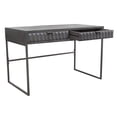 thumbnail image 5 of Diamond Sofa Spectrum 2-Drawer Solid Mango Wood Desk in Smoke Grey Finish with Gun Metal Finished Legs by Diamond Sofa, 5 of 8