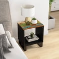 thumbnail image 1 of vidaXL Coffee Table 40x31x46 cm Solid Wood Reclaimed&Engineered Wood, 1 of 5