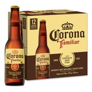 Corona Familiar Mexican Lager Import Beer, 12 Pack, 12 fl oz Glass Bottles, 4.8% ABV