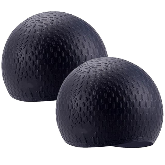 Gorro de natación de silicona con forma de burbuja para reducir la resistencia, gorro de natación reutilizable para mujeres y hombres, mantiene el peinado sin cambios, 2 uds.