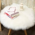 thumbnail image 4 of tooloflife Soft Plush Carpet Shaggy Round Rug Circular Carpet for Kids Girls Boys Bedroom Nursery Room Home 45cm White, 4 of 4