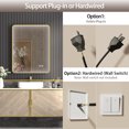 thumbnail image 4 of JJGULLIT 28"x20" Framed LED Bathroom Vanity Mirror,Anti-Fog,Adjustable Brightness and Wall Mounted, 4 of 11